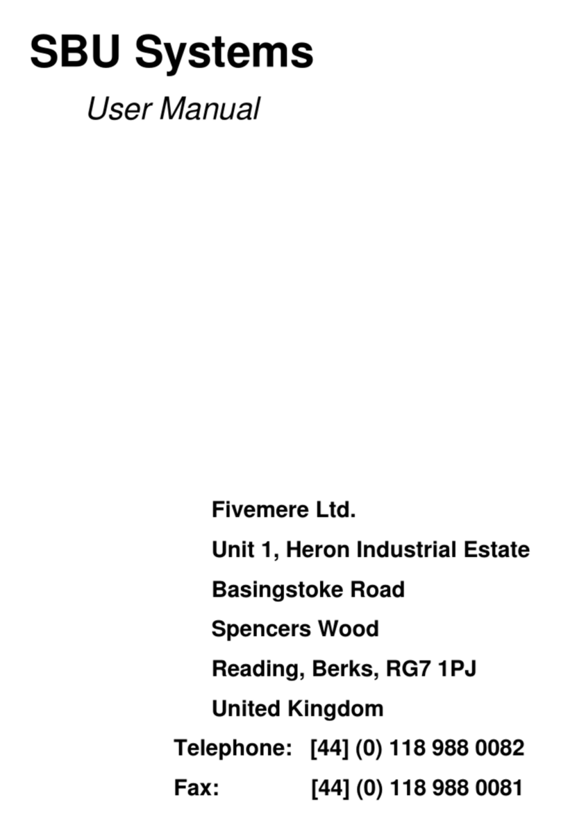 Fivemere SBU14C user manual