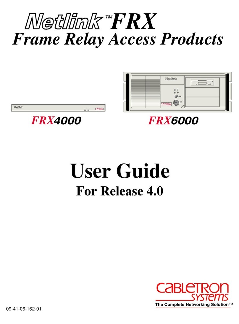 Cabletron Systems Netlink FRX4000 User manual