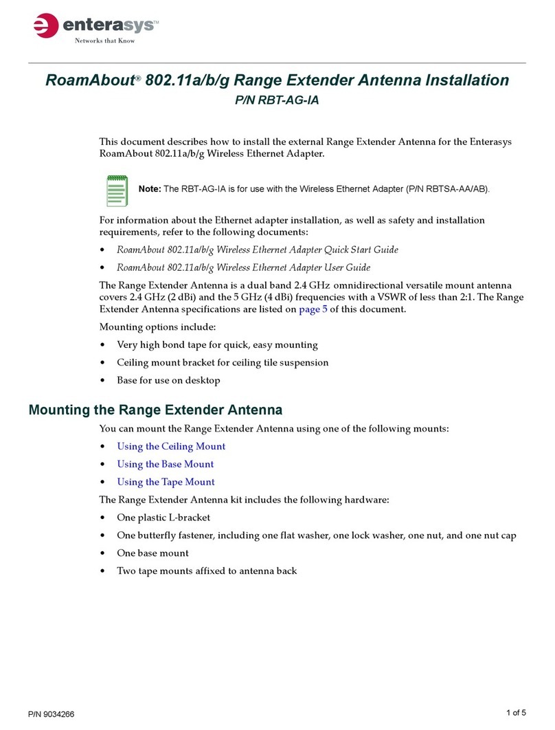Enterasys RBT-AG-IA User manual Enterasys RBT-AG-IA User manual