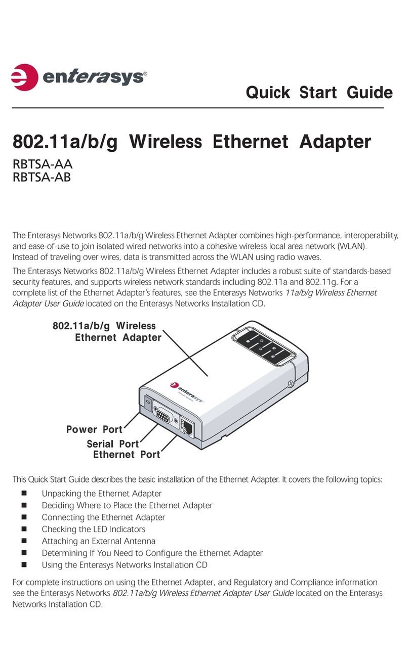 Enterasys RBTSA-AA quick start guide