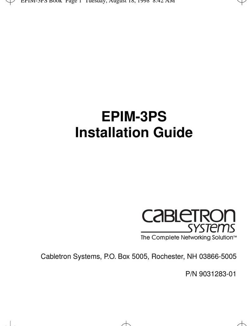 Cabletron Systems EPIM-3PS User manual Cabletron Systems EPIM-3PS User manual