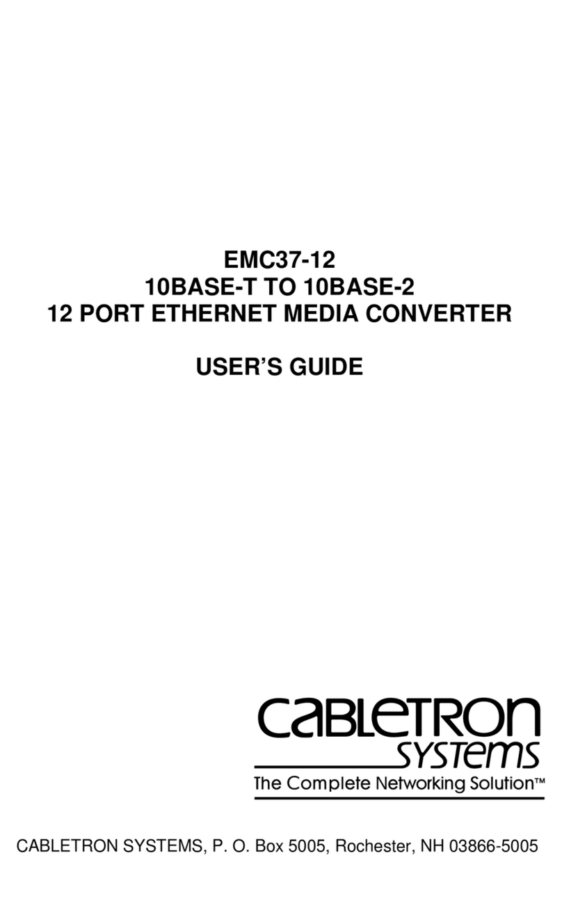 Cabletron Systems EMC37-12 user guide