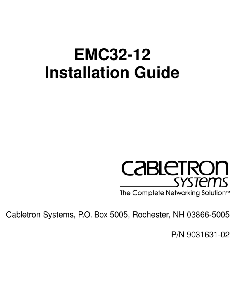 Cabletron Systems EMC32-12 User manual