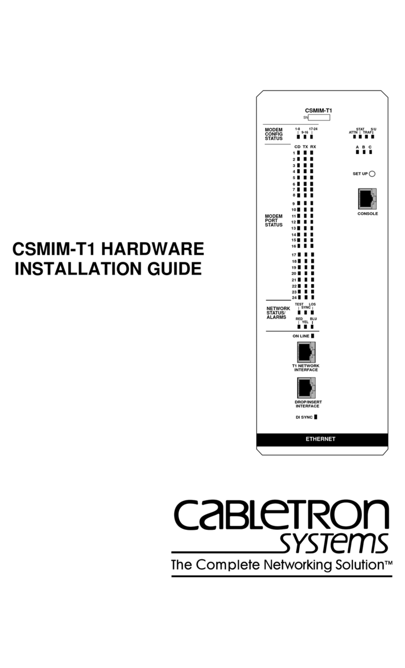 Cabletron Systems CSMIM-T1 User manual Cabletron Systems CSMIM-T1 User manual