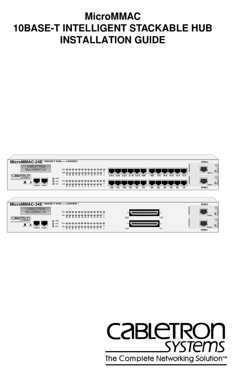 Cabletron Systems MicroMMAC-24E User manual