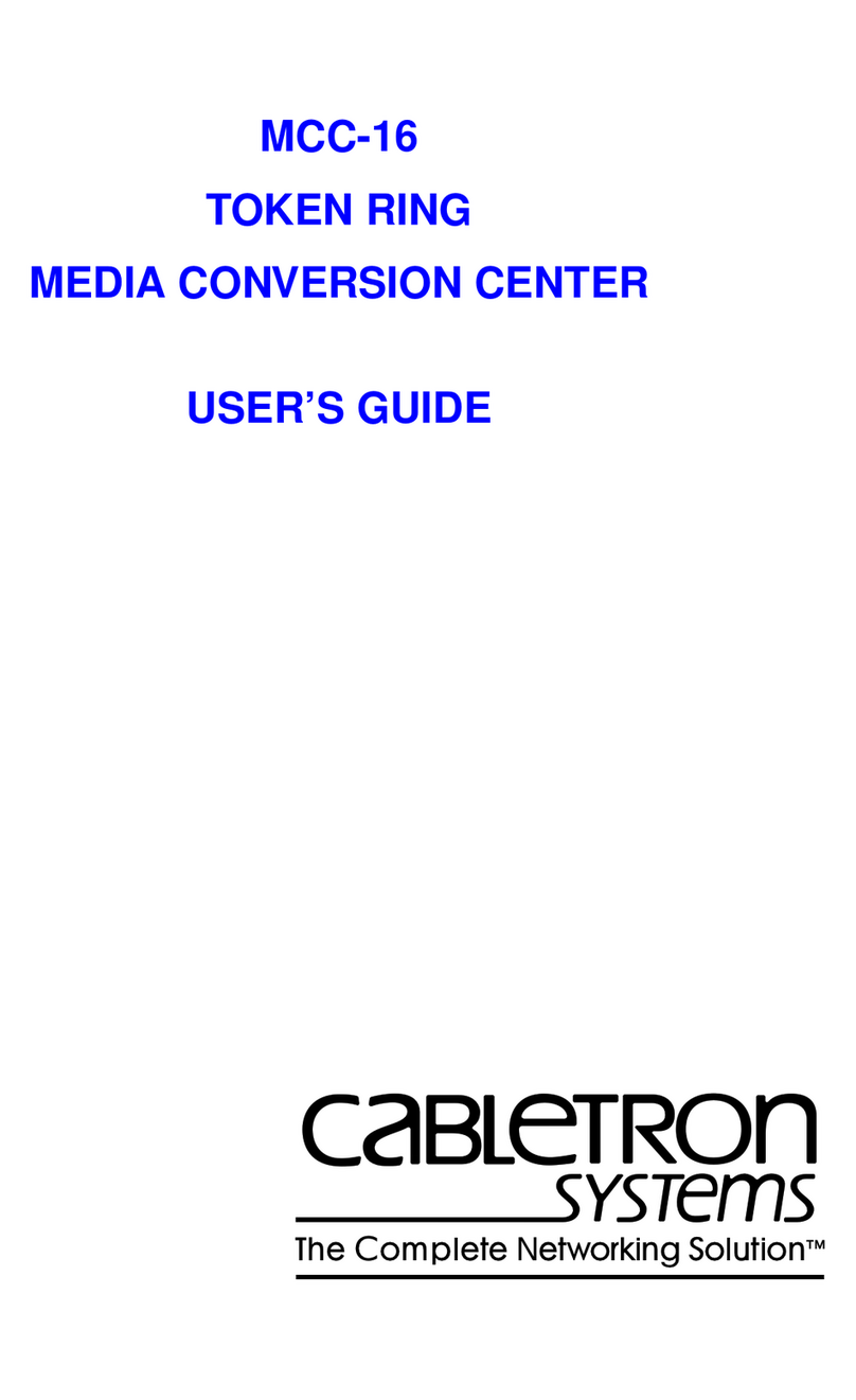 Cabletron Systems MCC-16 user guide