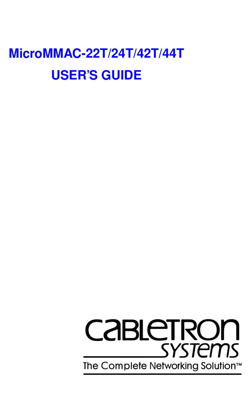 Cabletron Systems MICROMMAC-22T User manual Cabletron Systems MICROMMAC-22T User manual