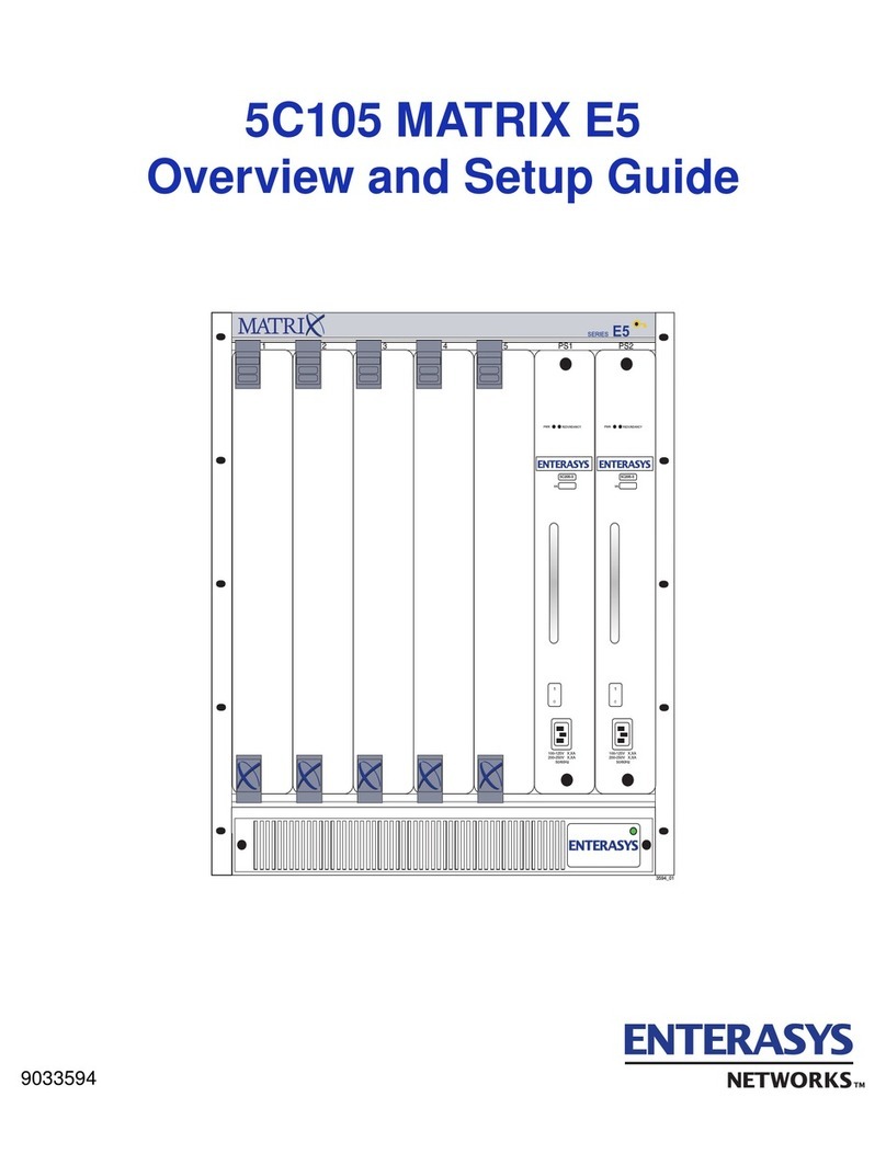 Enterasys 5C105 MATRIX E5 Overview and setup guide