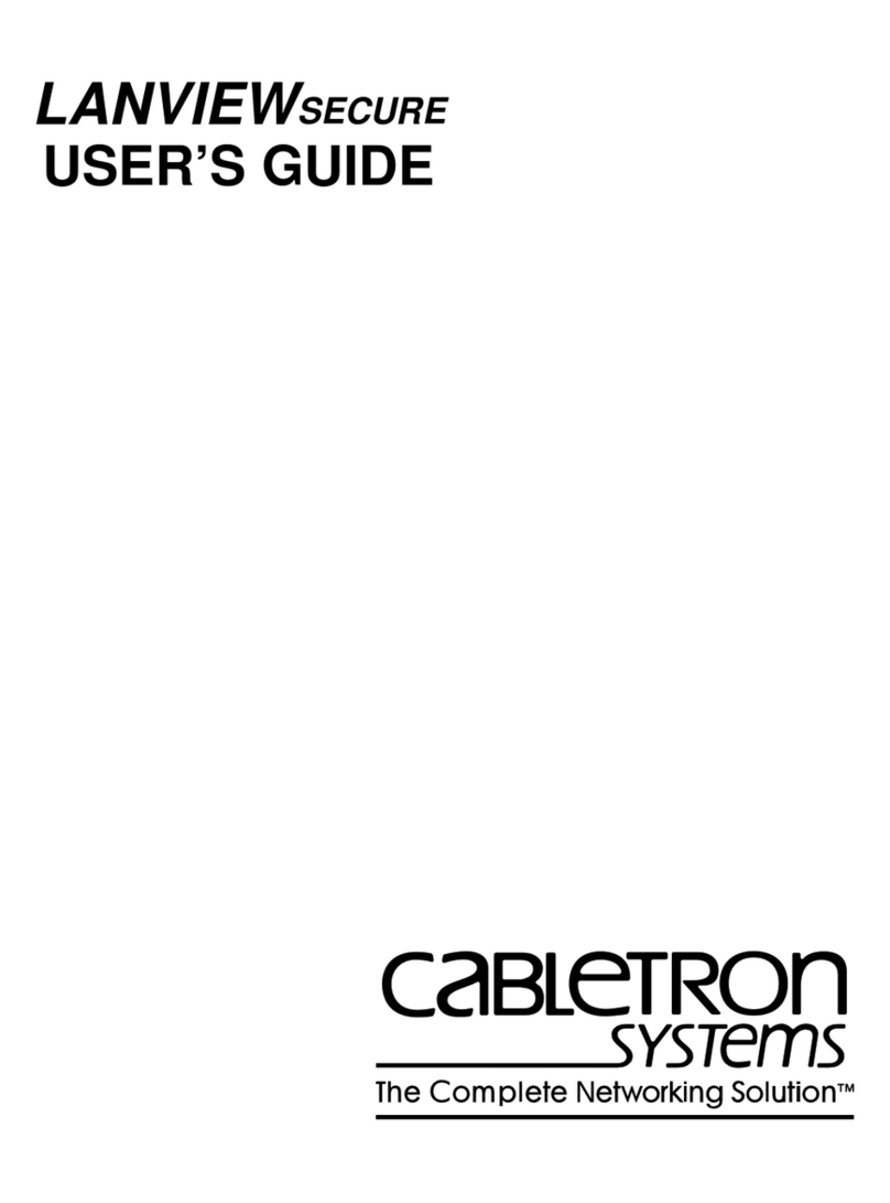 Cabletron Systems LANVIEWsecure User manual