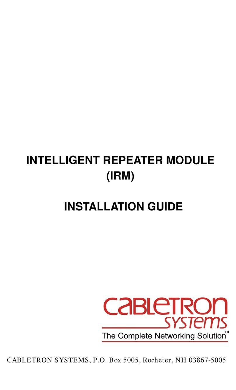 Cabletron Systems IRM installation guide
