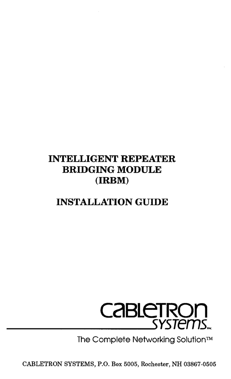 Cabletron Systems IRBM installation guide