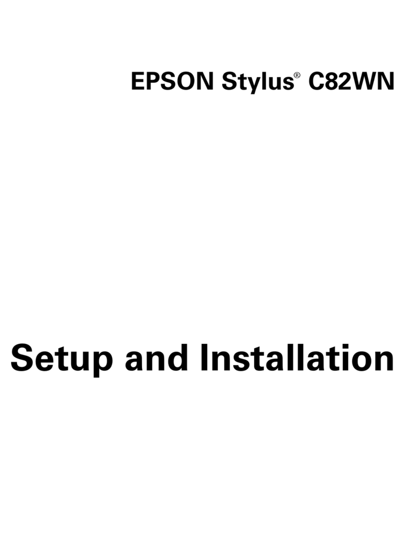Epson Stylus C82WN Operating and safety instructions