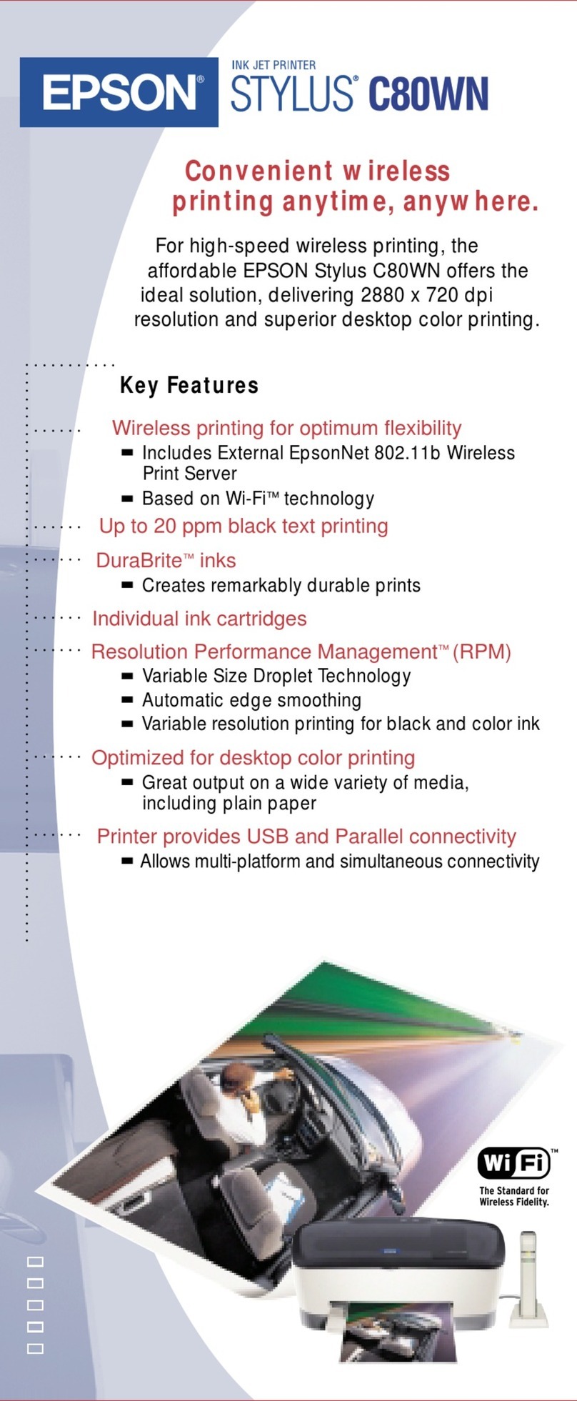 Epson Stylus C80WN User manual