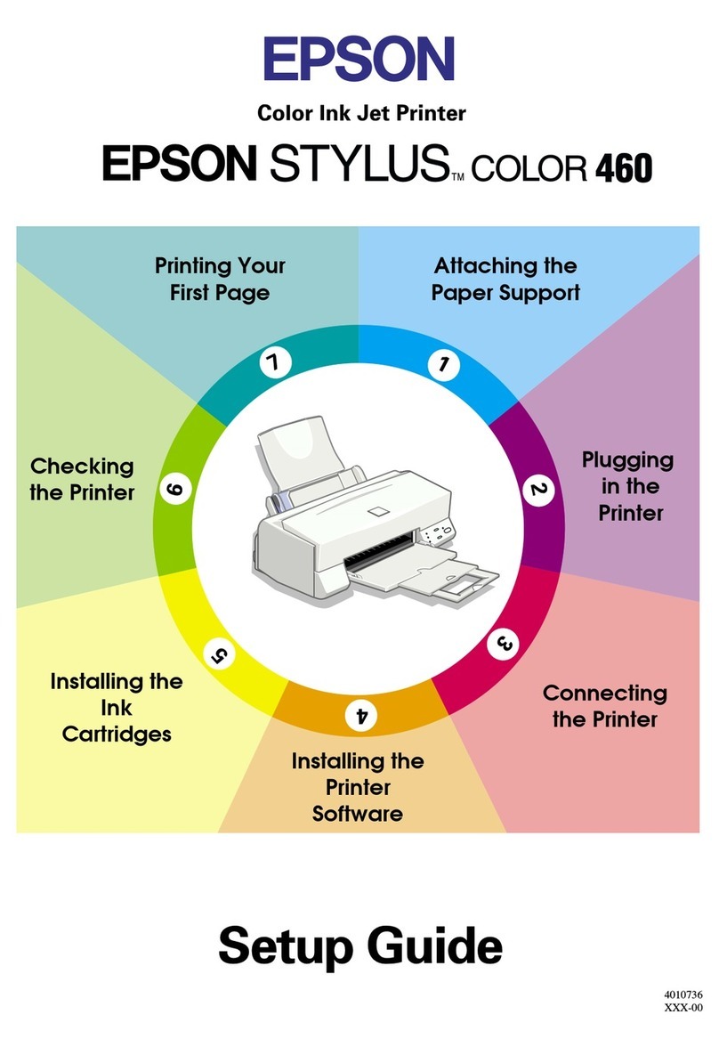 Epson Stylus COLOR 460 User manual