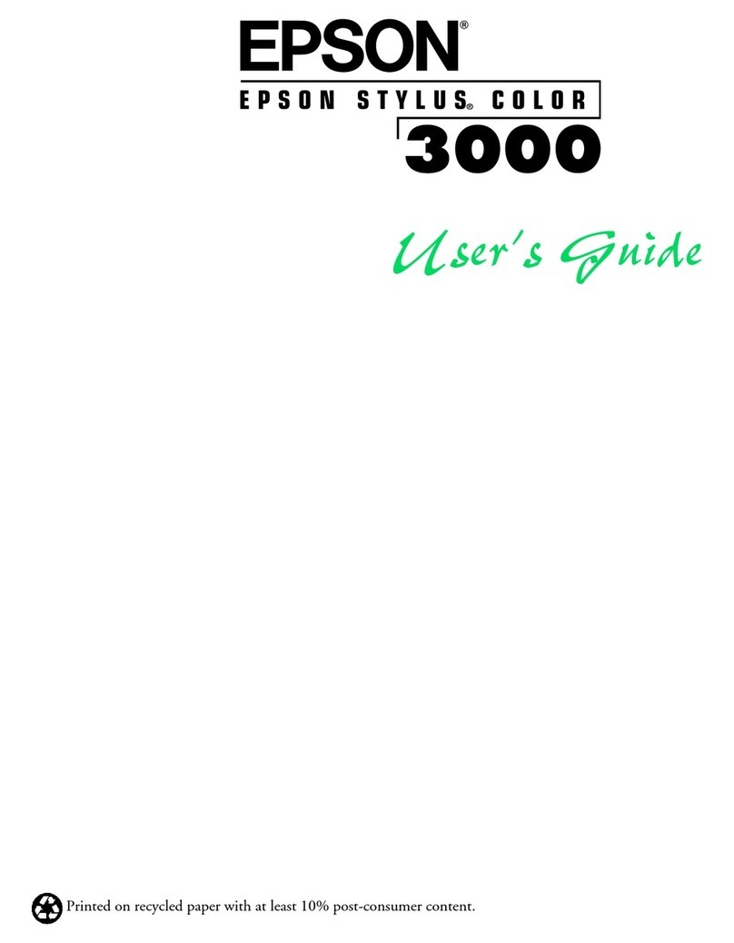 Epson Stylus COLOR 3000 User manual