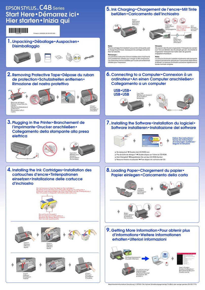 Epson Stylus C48 Instruction Manual