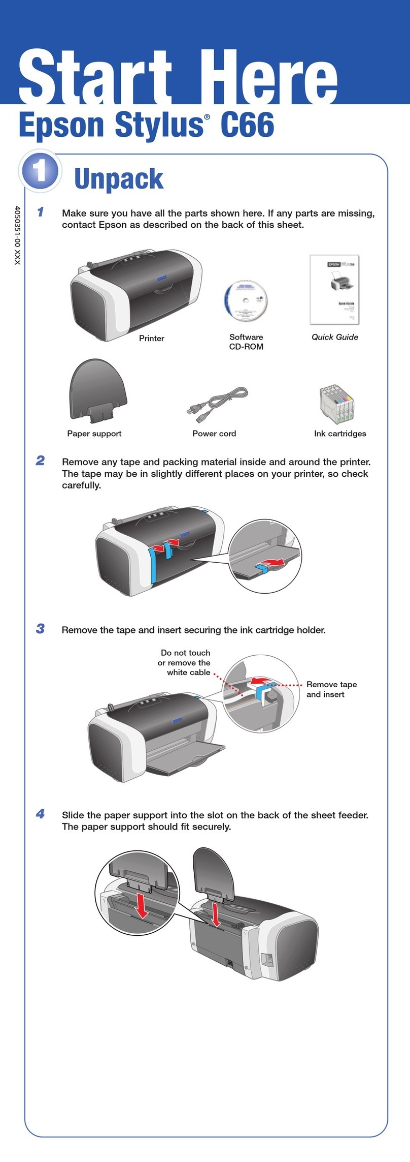 Epson Stylus C66 Instruction Manual