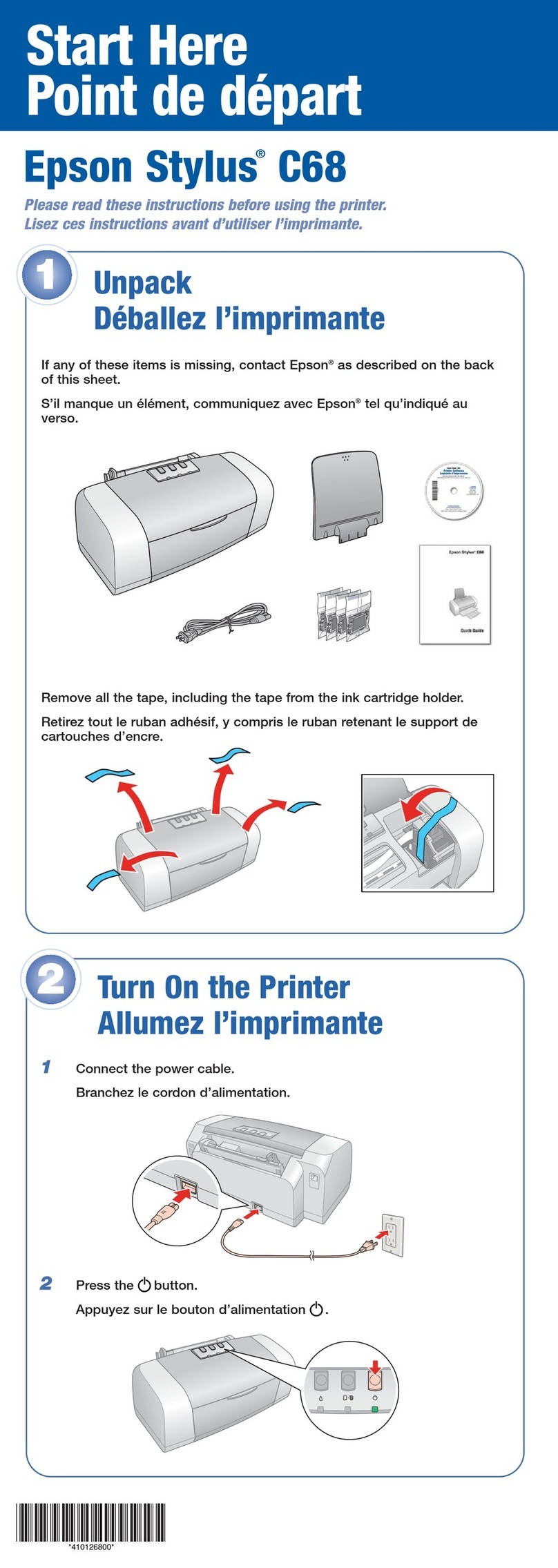 Epson Stylus C68 Instruction Manual