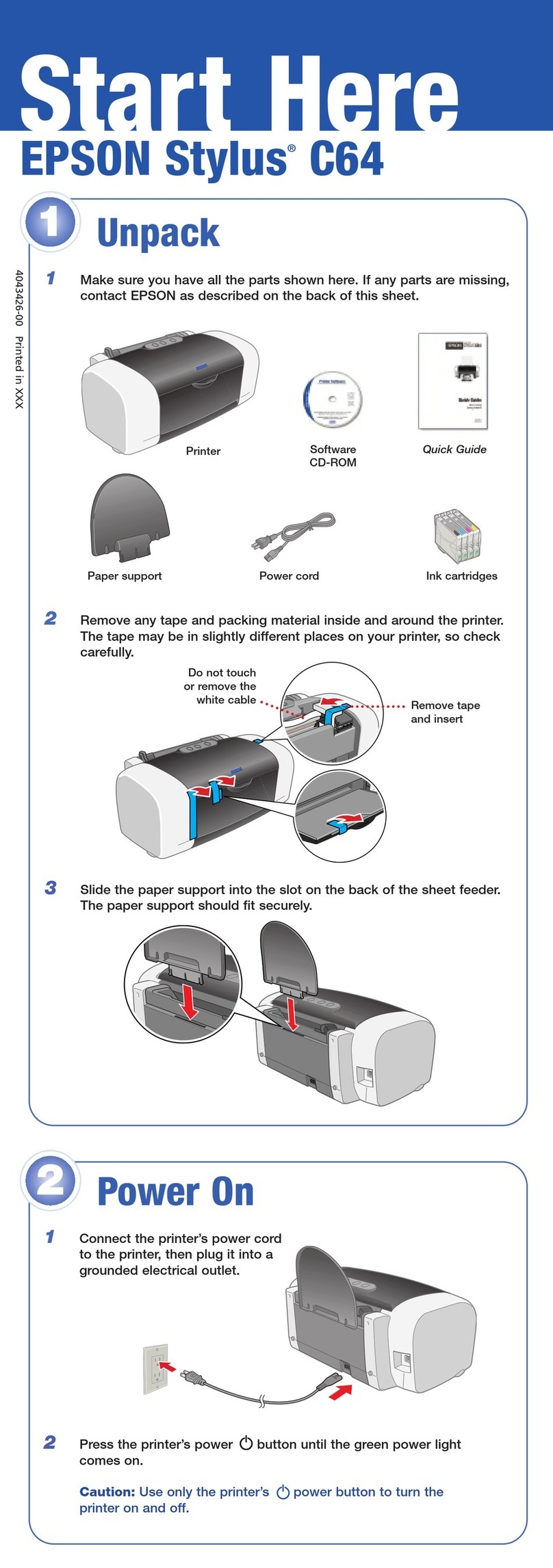 Epson Stylus C64 Instruction Manual Epson Stylus C64 Instruction Manual