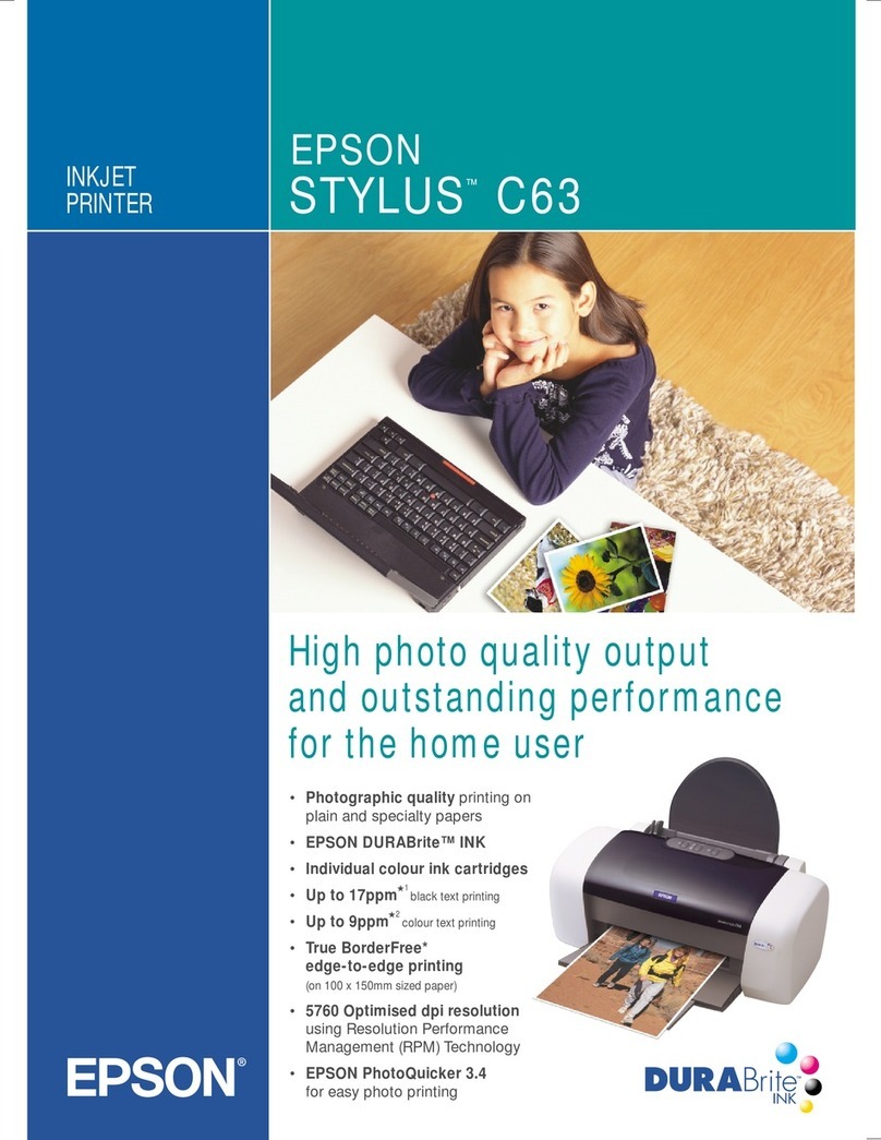 Epson Stylus C63 User manual