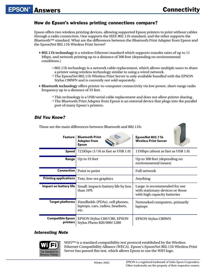 Epson Stylus Color C60 supplementary guide