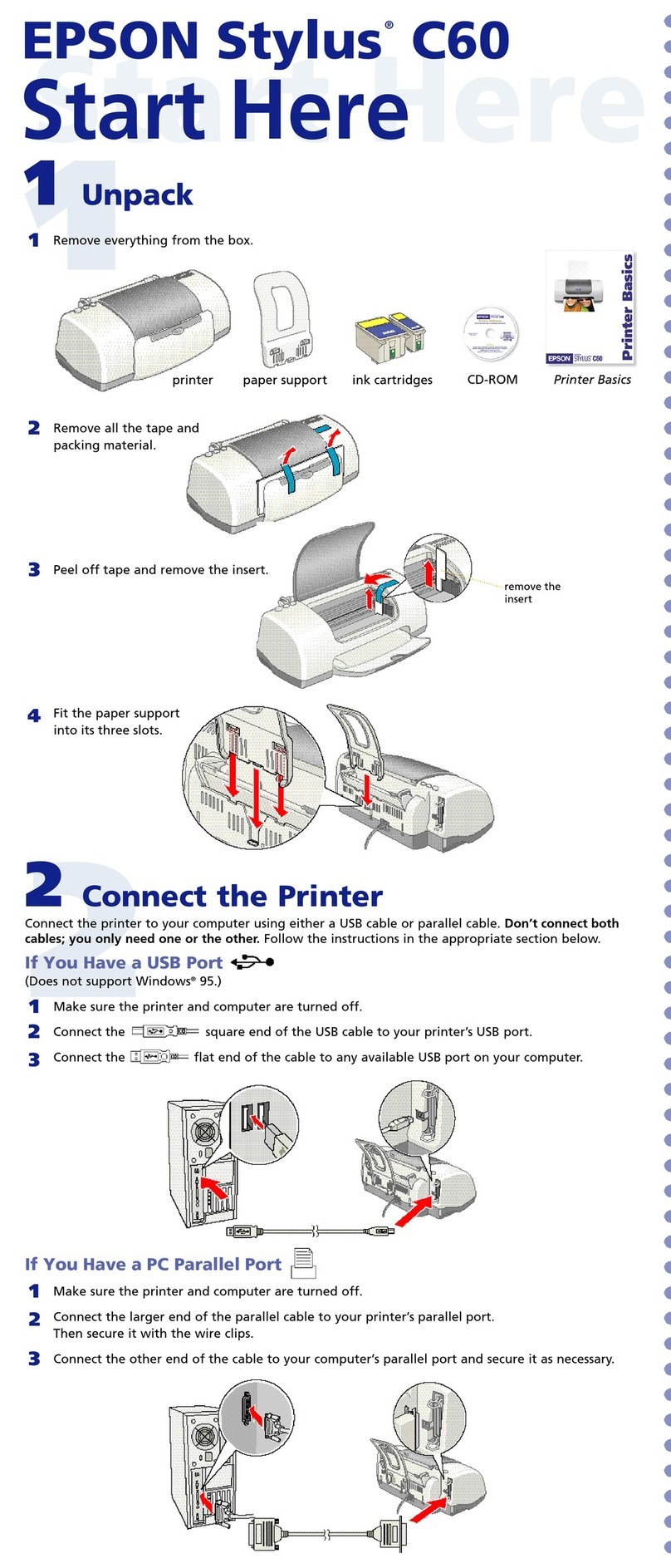 Epson Stylus Color C60 Instruction Manual