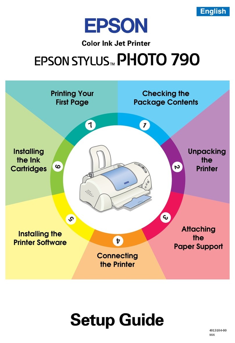 Epson Stylus Photo 790 User manual