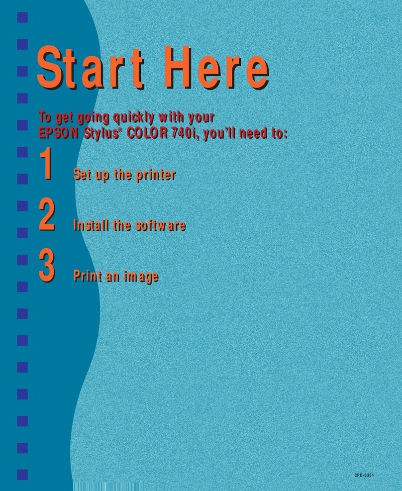 Epson Stylus Color 740i Start here