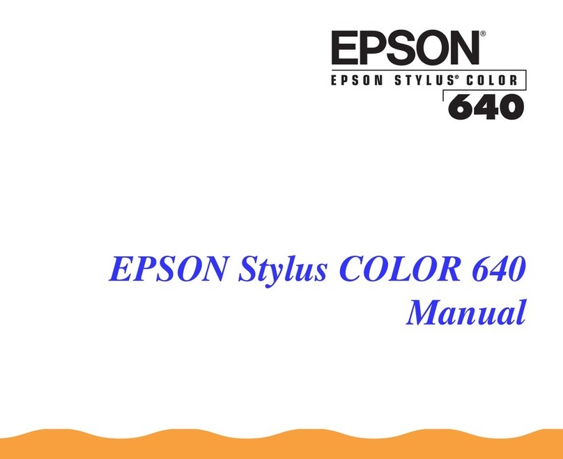 Epson Stylus Color 640 User manual
