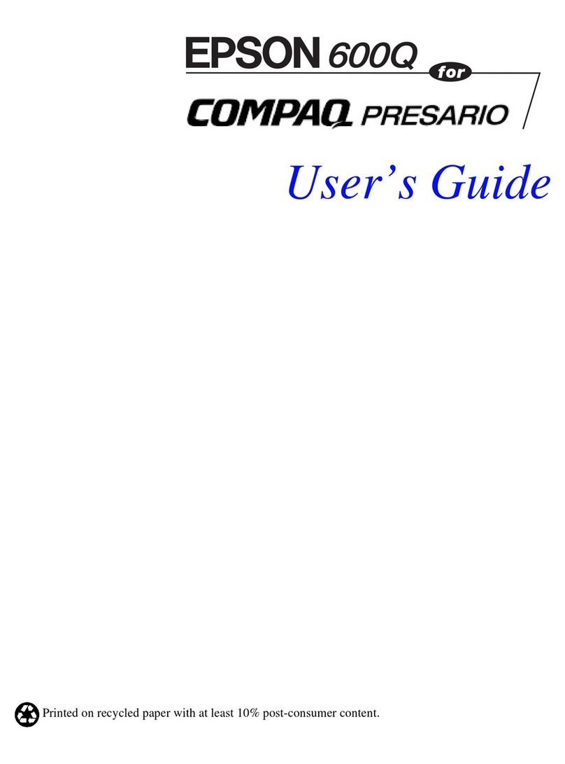 Epson Stylus Color 600Q User manual