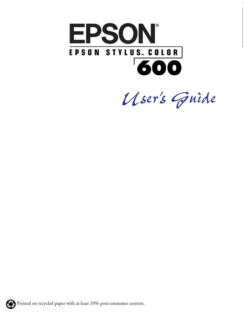 Epson Stylus color 600 user guide