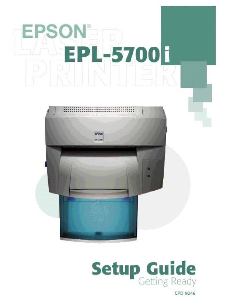 Epson EPL-5700 User manual