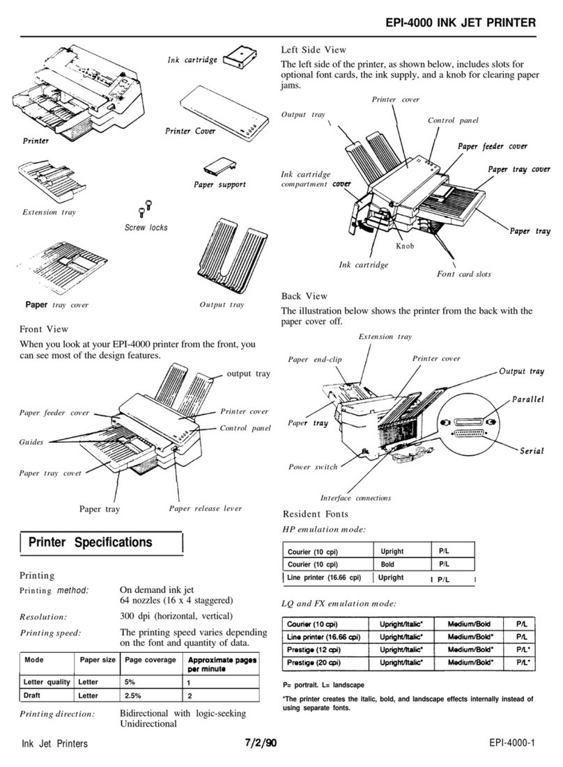 Epson EPI-4000 User manual