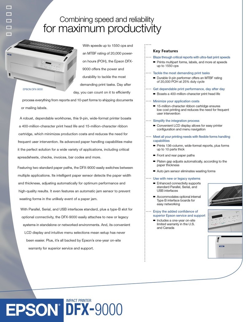 Epson DFX-9000 User manual