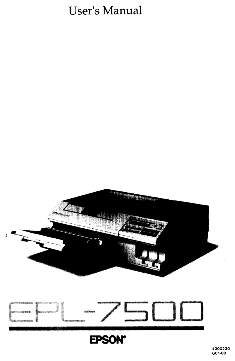 Epson EPL-7500 User manual