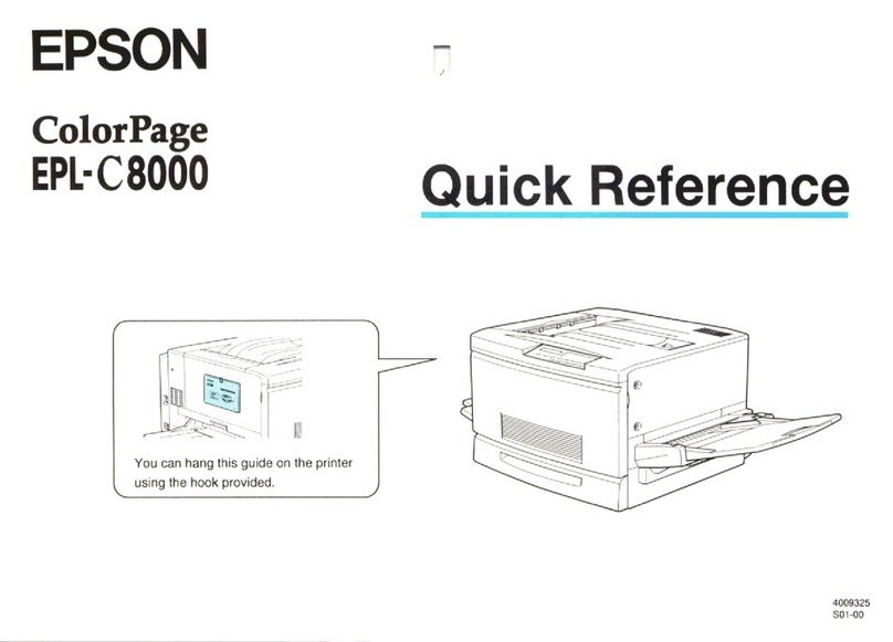 Epson ColorPage EPL-C8000 User manual