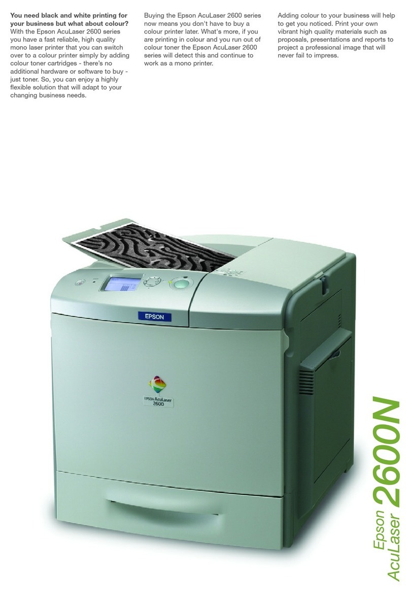 Epson Aculaser 2600 Series User manual