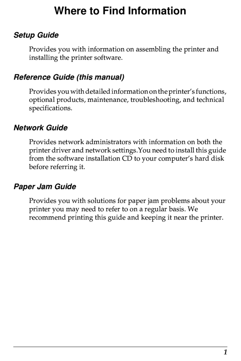 Epson C4100 - AcuLaser Color Laser Printer User manual