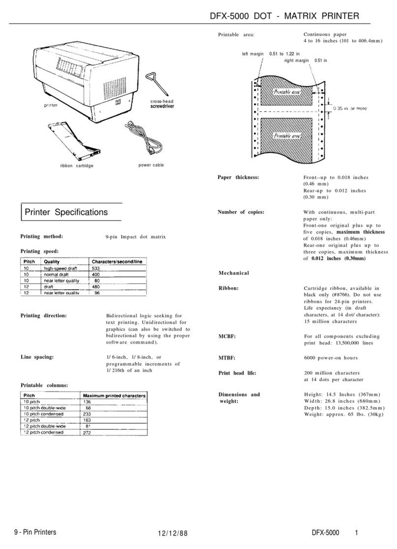Epson DFX-5000+ User manual