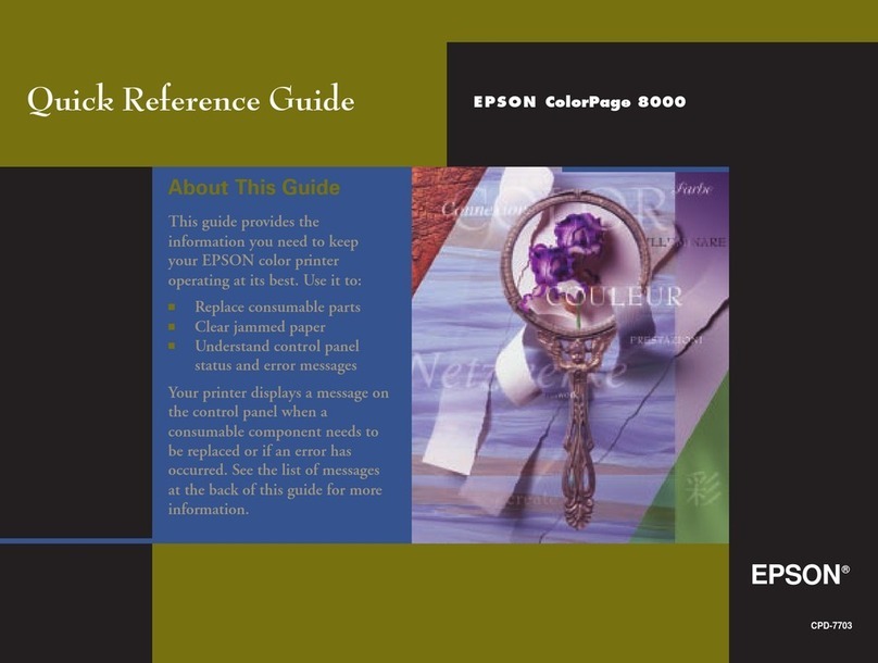 Epson ColorPage 8000 User manual