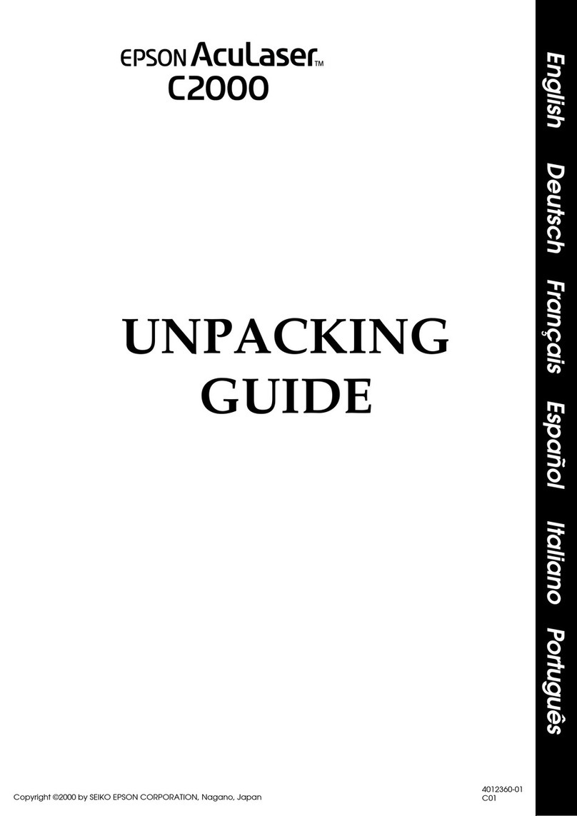 Epson AcuLaser C2000 User manual