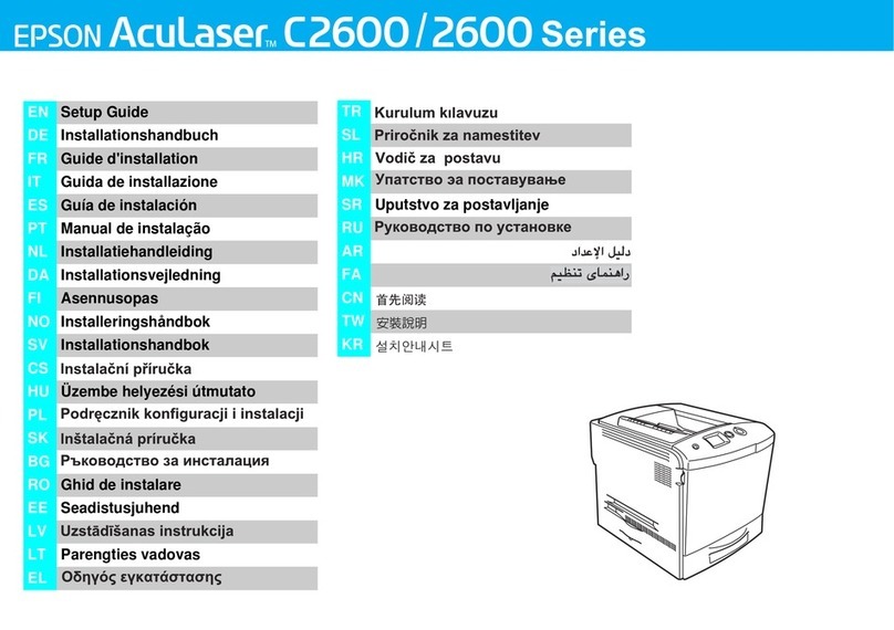 Epson AcuLaser C2600DTN User manual