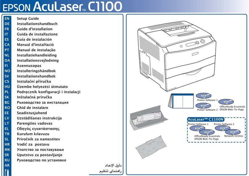 Epson C1100 - AcuLaser Color Laser Printer User manual