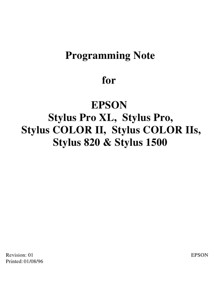 Epson Stylus 1500 Quick start guide