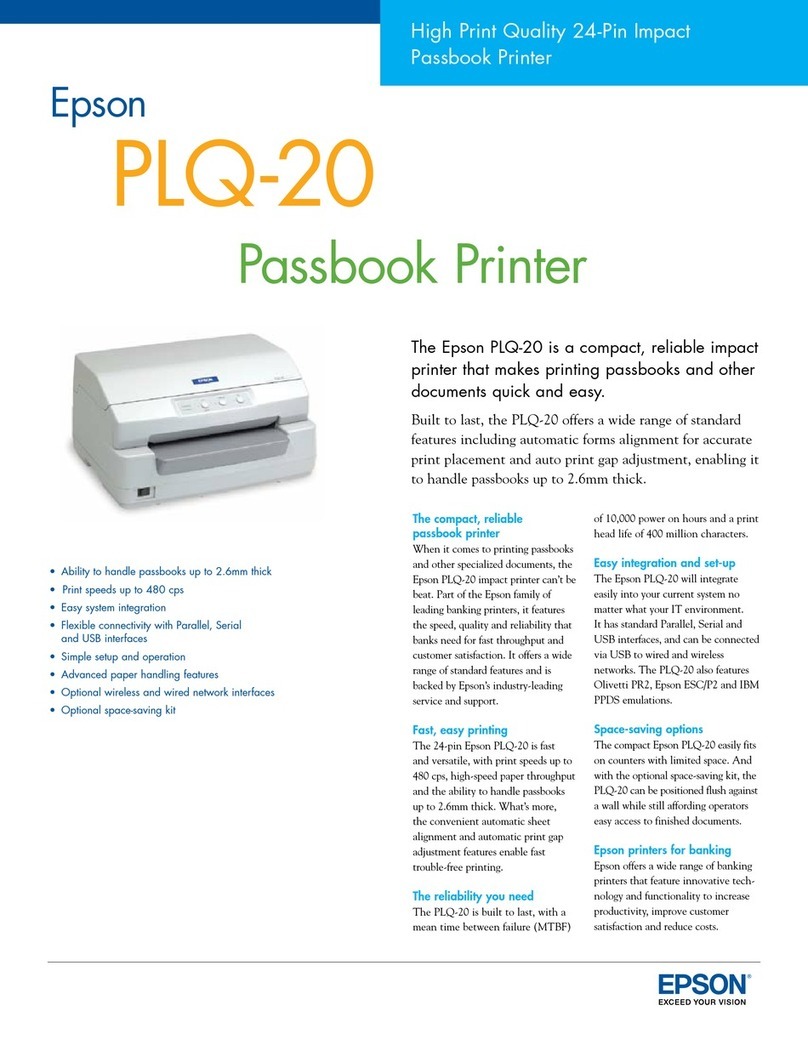 Epson PLQ-20 User manual