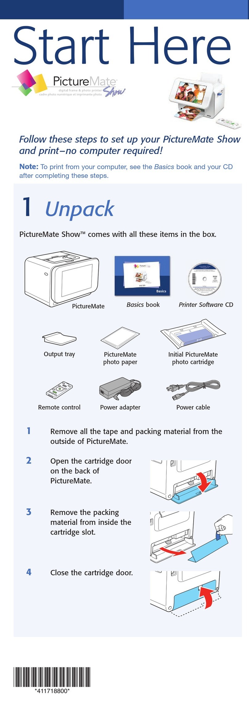 Epson PictureMate Dash PM 260 Instruction Manual