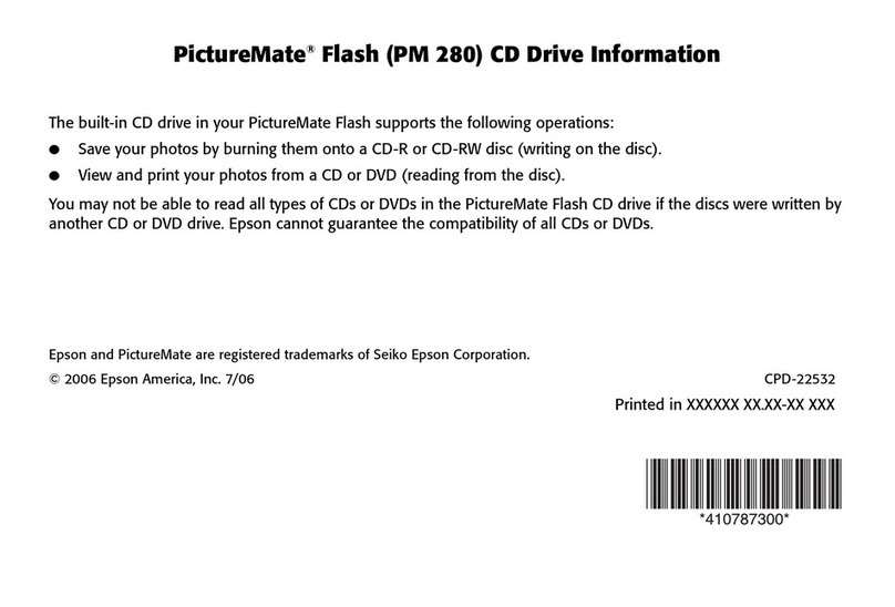 Epson PictureMate Dimensions