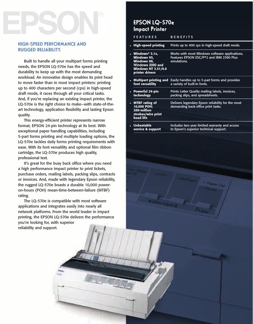 Epson LQ-570e User manual