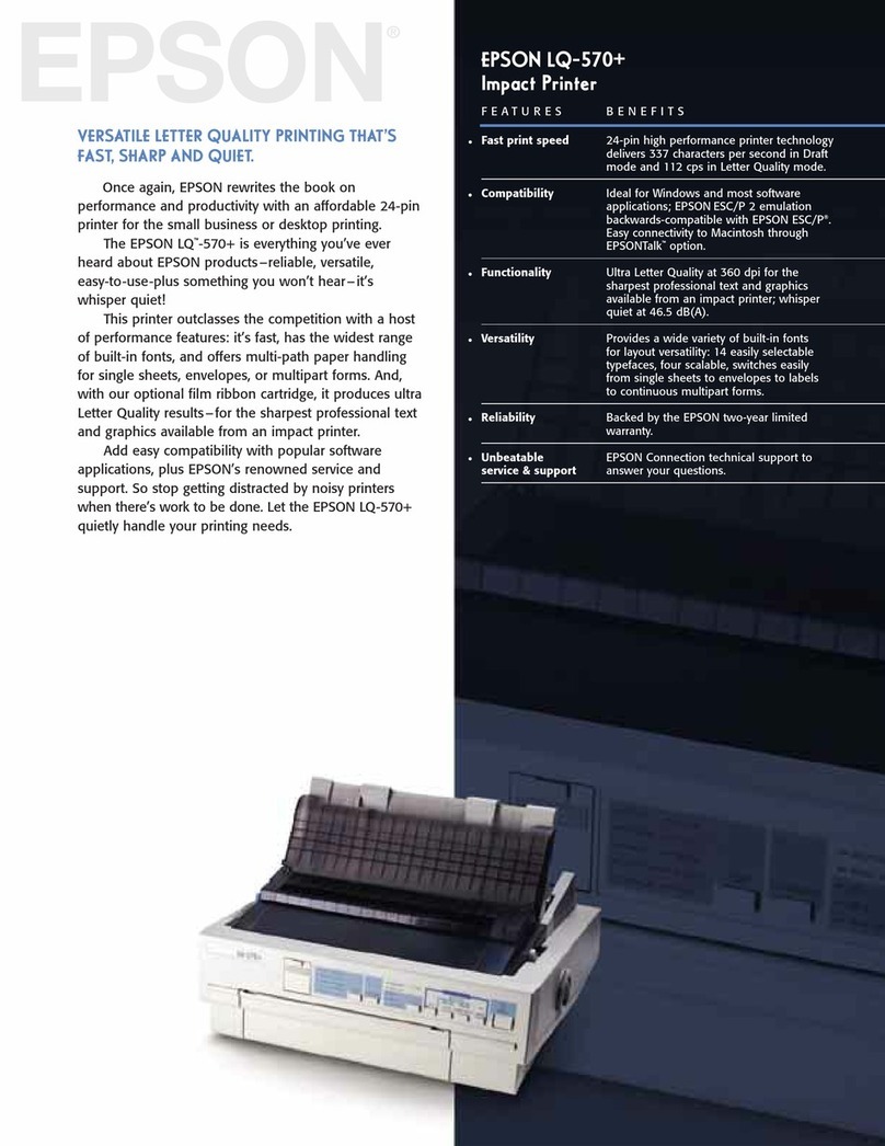 Epson LQ-570+ User manual