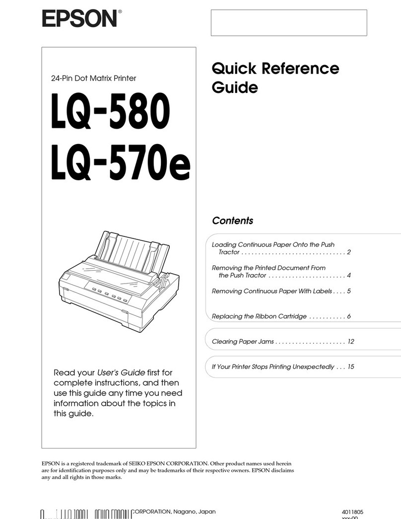 Epson LQ-570e User manual